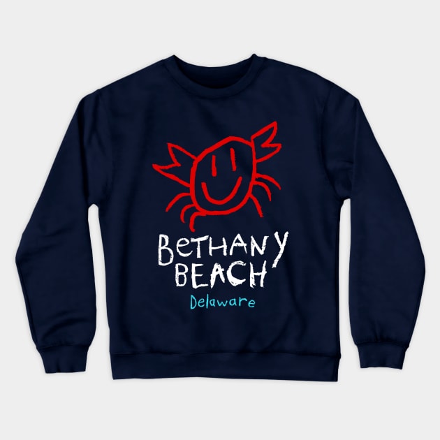 Bethany Beach Happy Crab Crewneck Sweatshirt by BETHANY BEACH